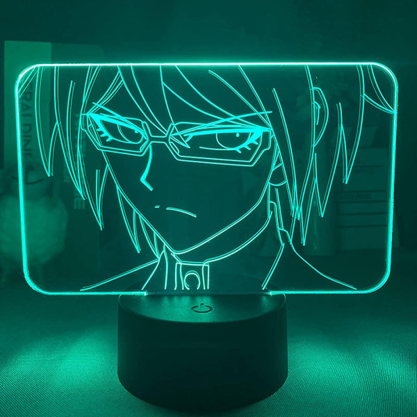 Anime LED-nattlampa Togami Byakuya Figur 3D Bordslampa Nattli