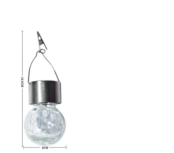 Utendørs hengende solcellelamper - Solcelledrevet knust glass