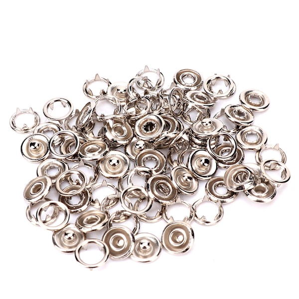 50 stk hule knapper miljøvennlige giftfrie baby knapper klestilbehør (9,5 mm)