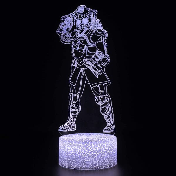 3D Optisk Illusjon LED Nattlys, 16 Farger Kan Endres wi