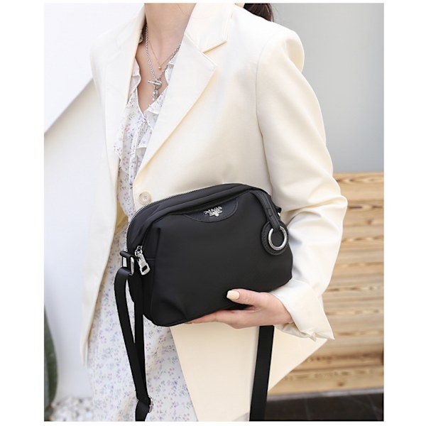 AVEKI Dam Anti-Stöld Skräddarsydd Konvertibel Crossbody Clutch, Svart, One Size