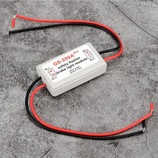 12-85V Bil GS-200A LED Bakbroms Stopplampa Lampa Strobe Flash Modulstyrenhet