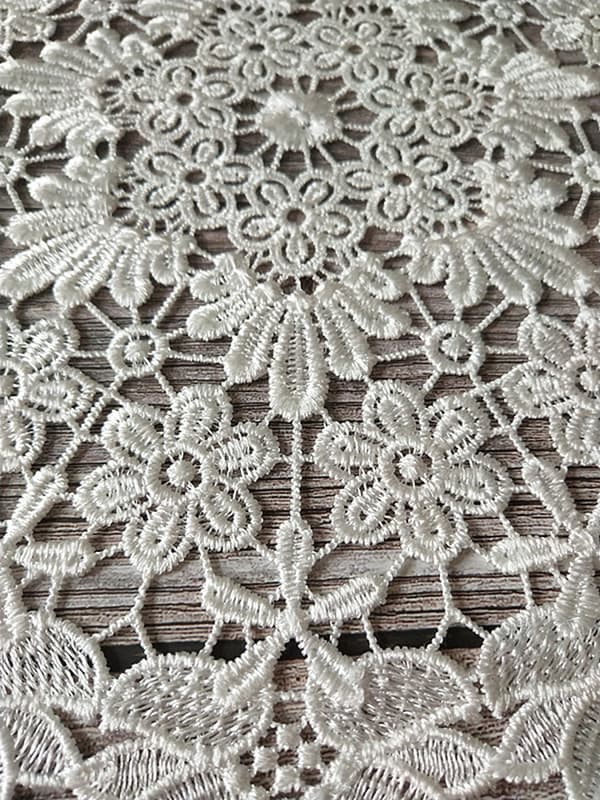 2-PAKKE Retro Fransk Stil Blondebrikker Moderne Broderi