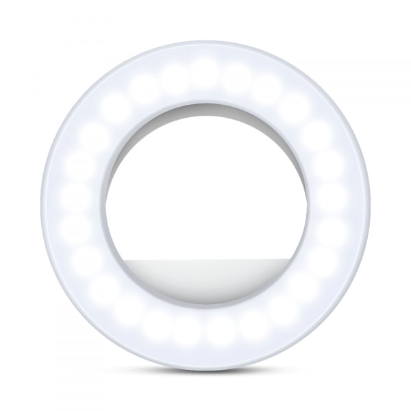 Selfie Lys Ring Lys Led Cirkel Mini Lys, Genopladelig