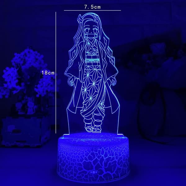 Demon Slayer Kamado Nezuko 3D Illusjon Nattlampe, Crea