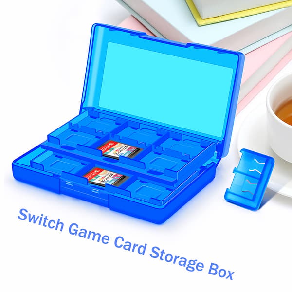 Spilkortsholder til Nintendo Switch, 24-i-1 spilopbevaringsboks kompatibel med Nintendo Switch/ Switch Lite/ Switch OLED opbevaringsboks