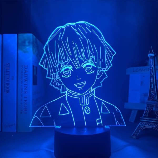 Anime LED Lampe Demon Slayer Agatsuma Zenitsu 3D Illusjon Nig