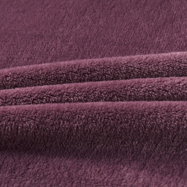 Blød fleece tæppe super blødt hyggeligt sengetæppe dark purple 230*250 cm