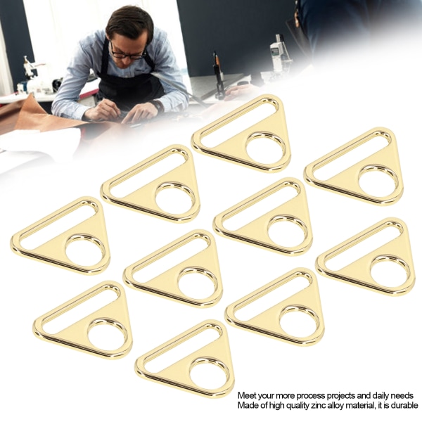 10 stk justerbar spenne 38mm sinklegering materiale multifunksjonell lett bærbar bagasjetilbehør Light Golden