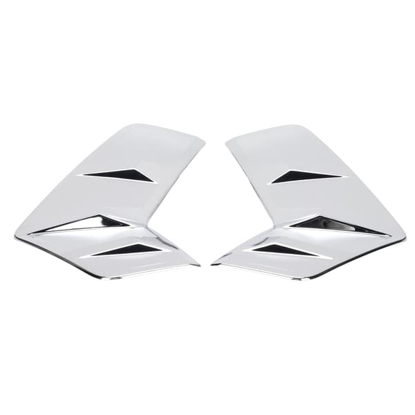 2 stk/sett Frontlyskant Deksel Trim ABS Elektroplettering Erstatning for RAV4 2019‑2020