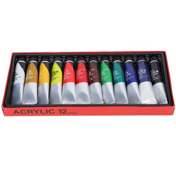 12 st akrylfärg set vägg DIY flytande målning handmålade skor vattentätt material