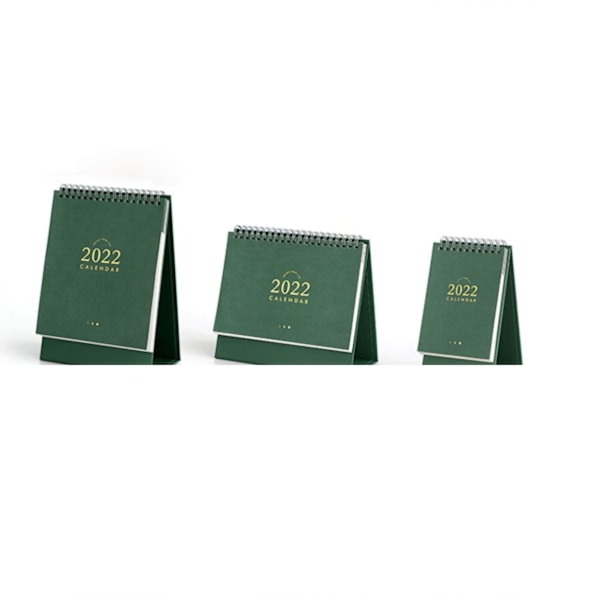 Skrivebords kalender enkel stilig teksturert klassisk design multifunksjonell notatkalender 2022 skrivebords kalender grønn stor