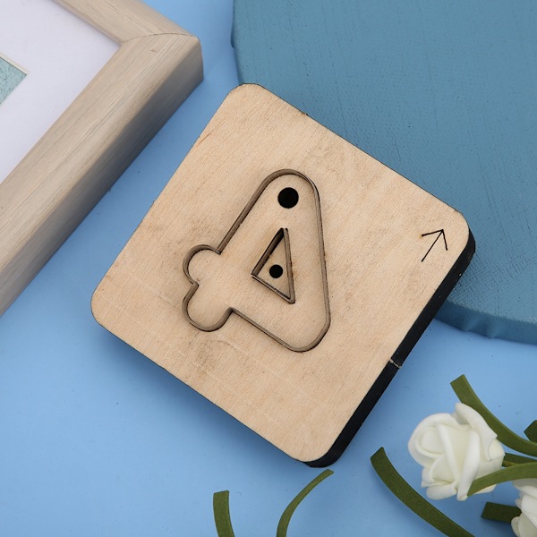 Cutter Dies Skimmel Læder Tilbehør DIY Håndlavede Kits med Jernblad til Håndværkssamling (Nummer 4)