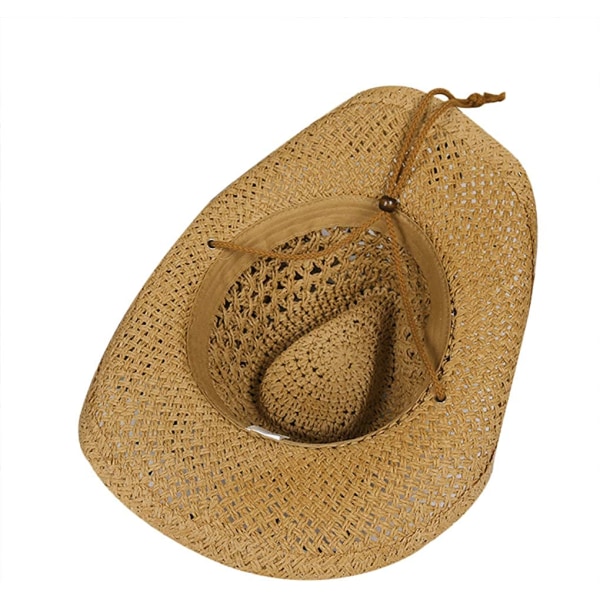 Halmhatt Dam Herr Cowboyhatt Strand Floppy Solhatt Brätte Sum A