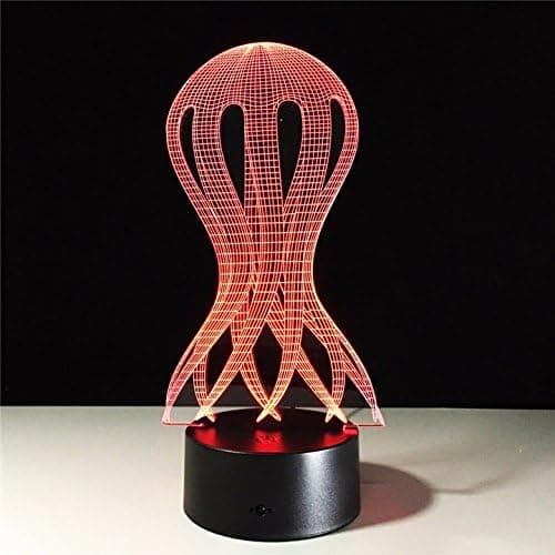 Vandmand Natlampe 3D Lysprojektion Farveskiftende Ho