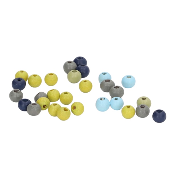 1000 st färgglada träpärlor 6 mm högpolerade DIY-produktion träpärlor runda träpärlor för hänge smycken