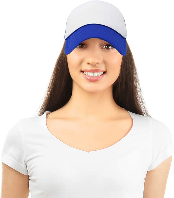 Tvåfärgad Trucker Hat Sommar Mesh Cap med Justerbar Snapbac B
