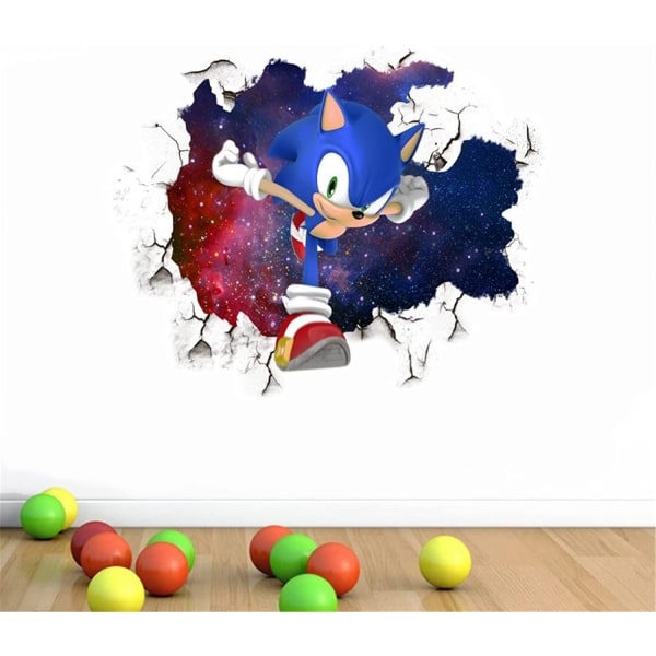 Tegneserie Wall Breaking Game Wall Decals Soveværelse Stue