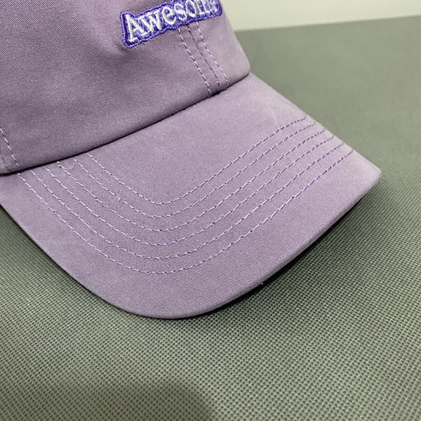 Hat Dame Simpel Bogstav Broderi Retro Sommer Solskærm C Bean