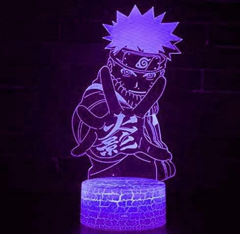 Naruto Kakashi Uchiha Sasuke 3D Illusion Nattlampa