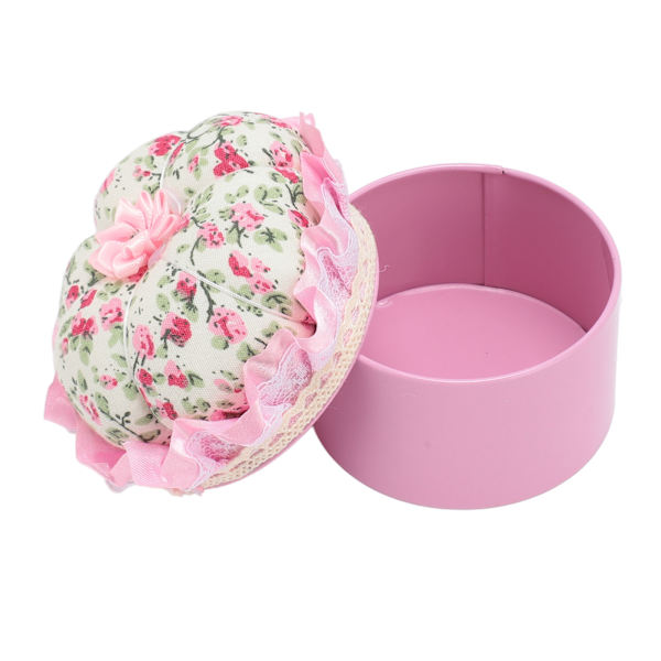 2 st pumpaformade nålkuddsförvaringslådor söta bärbara sy nålhållare låda för daglig sömnad DIY hantverk broderi