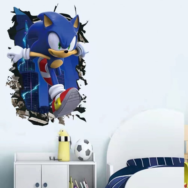 Tegneserie Wall Breaking Game Wall Decals Soveværelse Stue