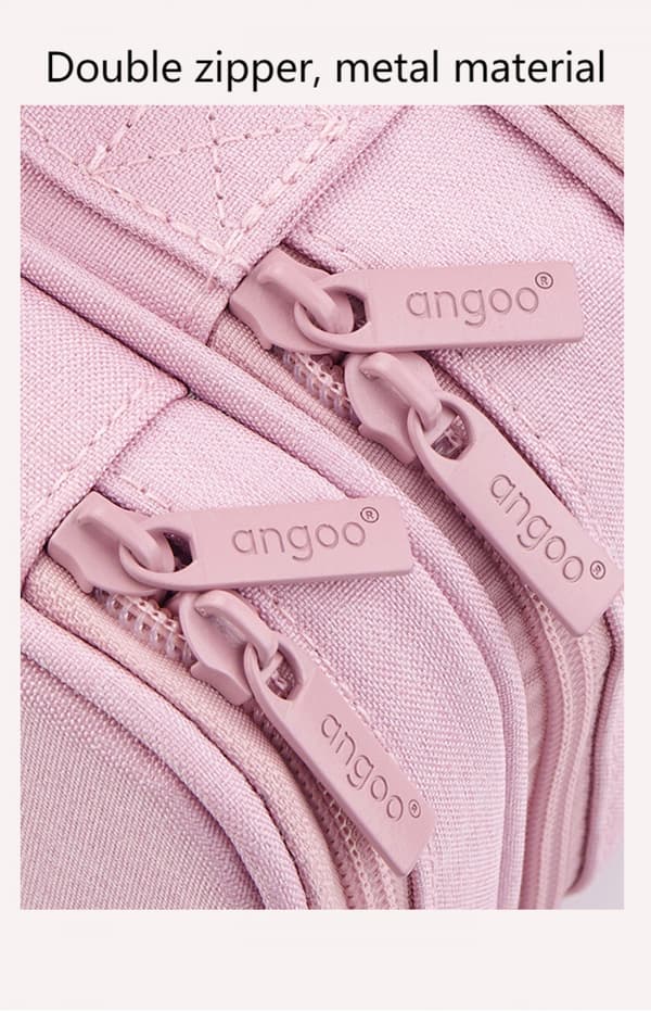 Rymlig pennfodral, lyxig enkel pennfodral, Pink