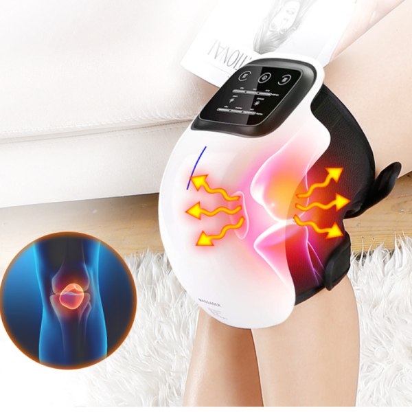 Uppvärmning knä massageapparat vibrationsmassage instrument hushållsfysioterapi knäledsmassage instrument