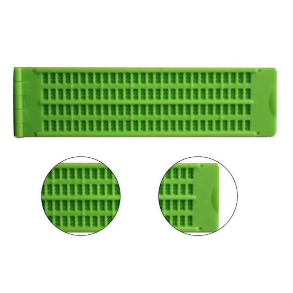 Braille-kirjoitustaulu 4 riviä 28 solua Vahva kestävä muovi Kannettava Braille-taulu sokeiden oppimiseen