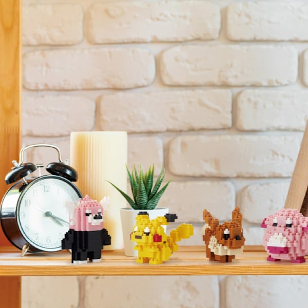 Mini Byggstenar Söta Cartoon Set för Godispåsar, 135 st Mikro Mini Byggleksak DIY 3D Tegelstenar Kit för Vuxna Barn, Jul Födelsedagspresent