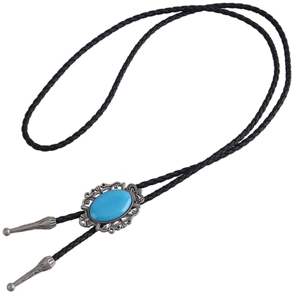 Native American Bolo Tie Rodeo Cowboy Läder Halsduk Wester A