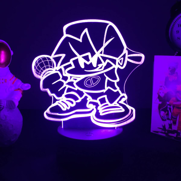 3D Game Lamp Friday Night Funkin Night Light Tankman Figur