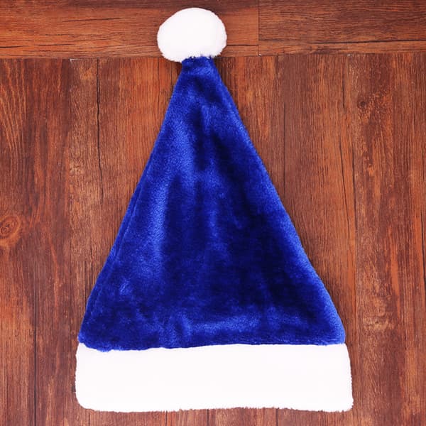 Plys Julemands Hue til Jul Blue