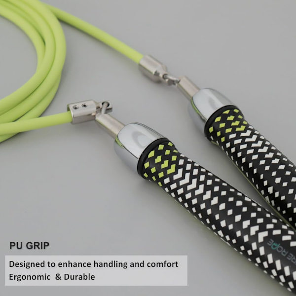 HEREROPE 1/4LB Viktad Hopprep för Hastighet, Cardio, Boxning & Träning, Hopprep med Kullager, Bekvämt & Ergonomiskt Grepp, Trasselfri Kabel M