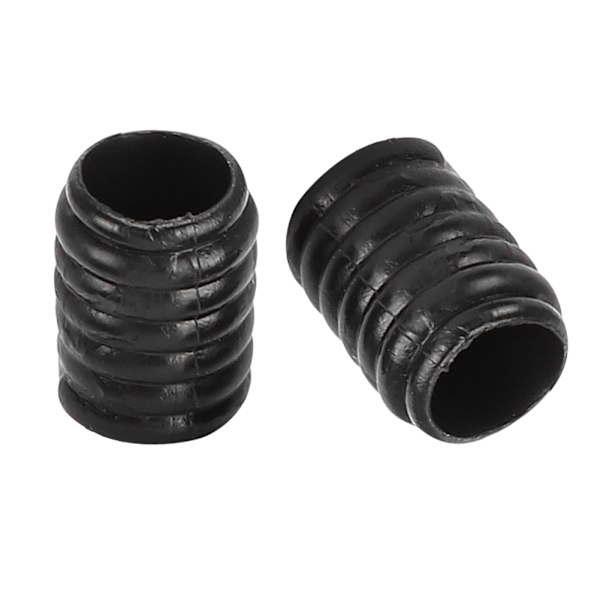 400 stk. Justerbar Elastisk Snorlås Multifunktionel Silikone Mundknebel Reb Prop (Sort)