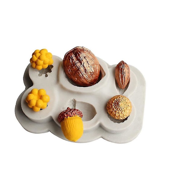 3D Fondantform Simulation Valnød Nød Silikoneform Chocola