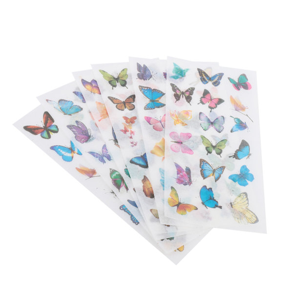 6 kpl/setti DIY-päiväkirjatarra Käsikirjan koristetarra Scrapbooking-tarra Tarvikkeet (A004826)