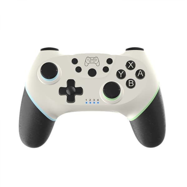Joystick, kompatibel med Switch, trådlös joystick, Dual Sh White