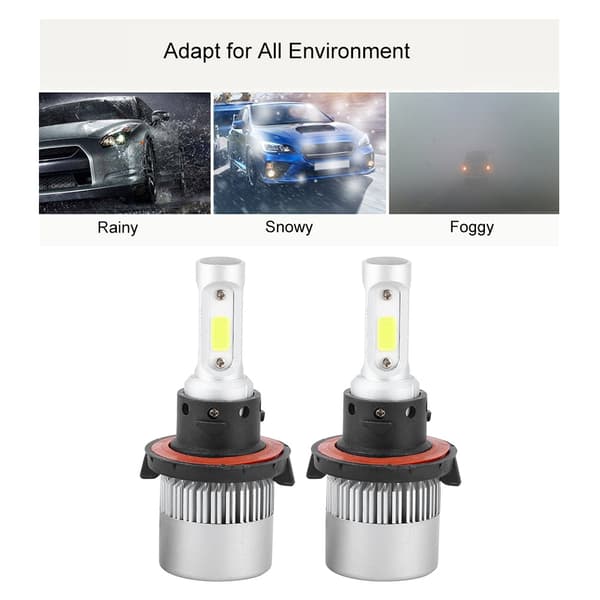 2 stk Bil Frontlys Pærer Tåkelys LED S2 H13 Universal IP67