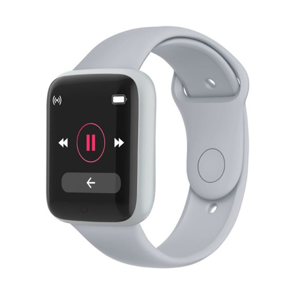 1,4 tum Smart Watch 150mAh Stegräknare Alarm Inkommande meddelande Sportläge Vattentät Fitness Watch för IOS 9.0 för Android 5.0 Smartphone Grey