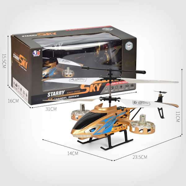 Fjärrkontrollhelikopter,  En knapp start/landning, 4,5 Ch