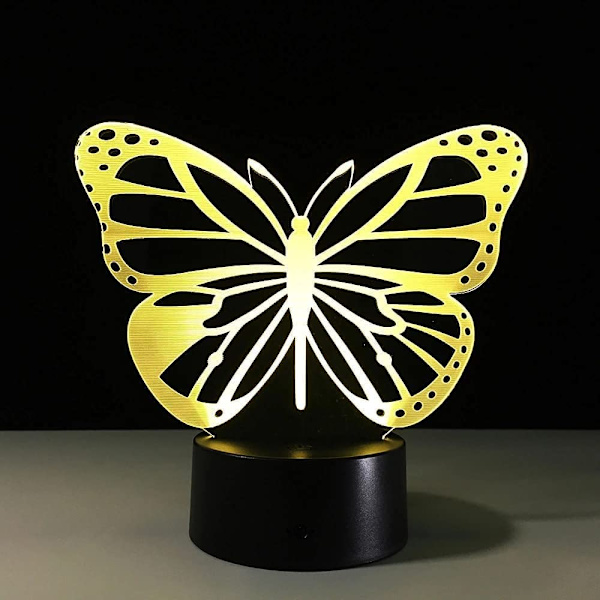 Animal Butterfly Toys 3D Illusion Night Light Smart Touch La