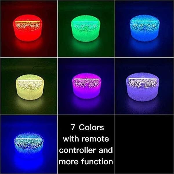 3D Illusion Lys LED Natlys Frozen Prinsesse Piger Seng