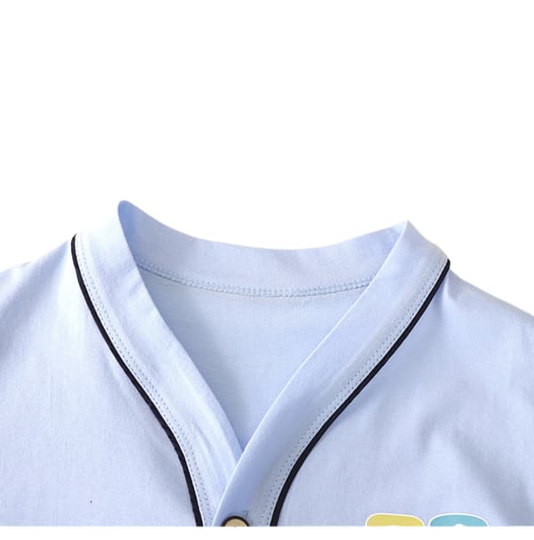 Pige Drenge Pyjamas Sæt Langærmet V-Hals Pyjamas, XXL, Blå