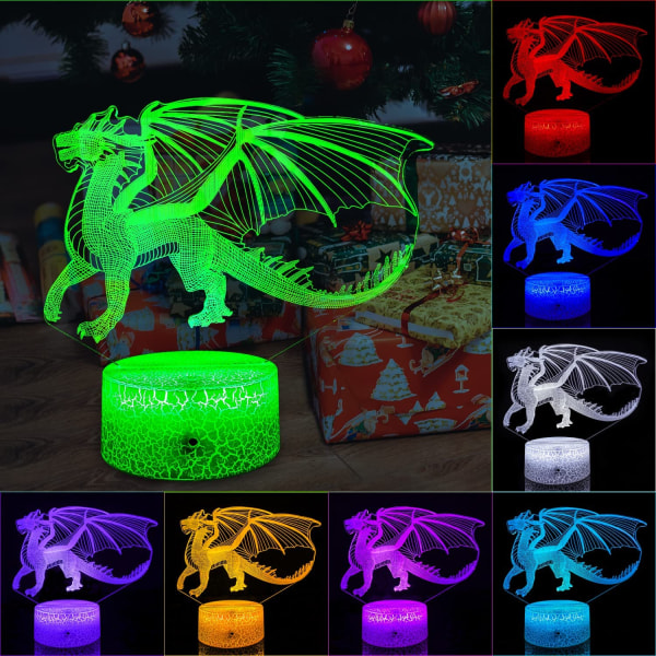 Dragon Gifts Dragon Light 16 färgskiftande Dimbar Kids Ni