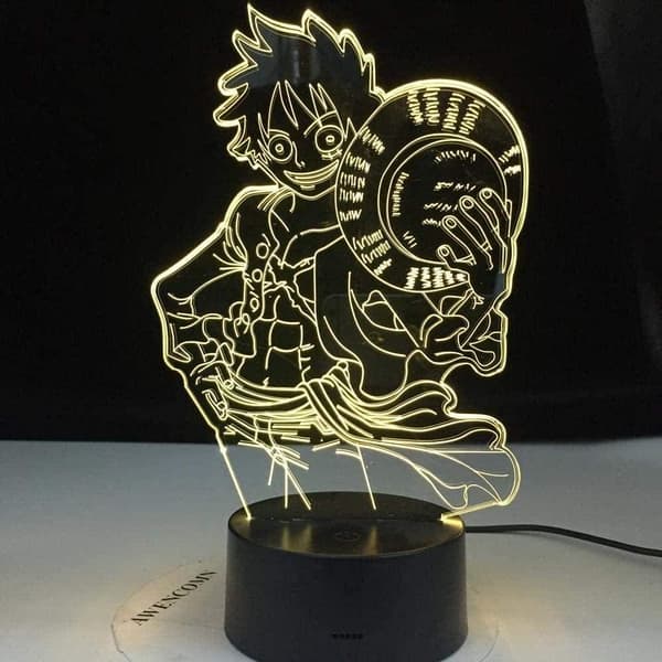 One Piece Luffy 3D Illusion Nattlampa Smart Touch, RG
