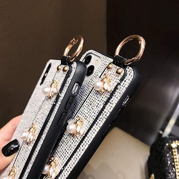 Kompatibel med iPhone 13Pro Bling Stativfodral Lyx