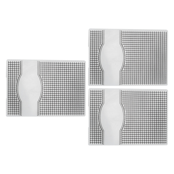 3 kpl kohokuviointikansion ainutlaatuinen design kovera kupera tekstuurimallit DIY-kutsujen korttien valmistukseen
