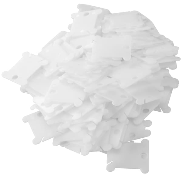 100 stk. Krysssting Spolholder Plast Floss Trådviklingsplate for Søm Broderi