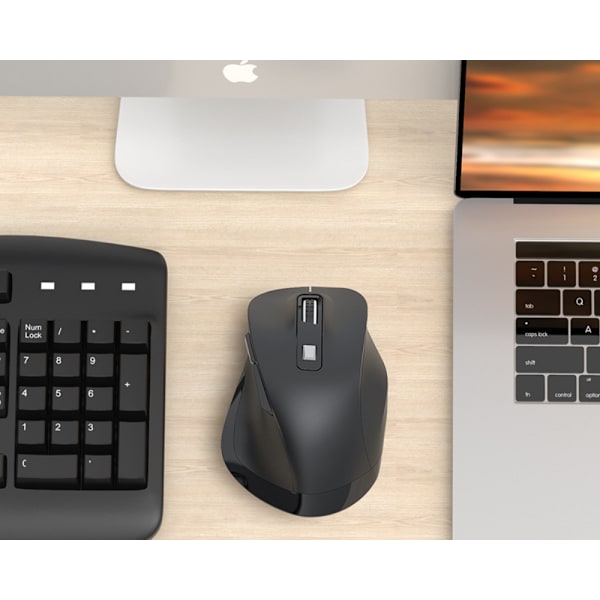 Trådlös mus, ergonomisk trådlös bärbar mobilmus, 2.
